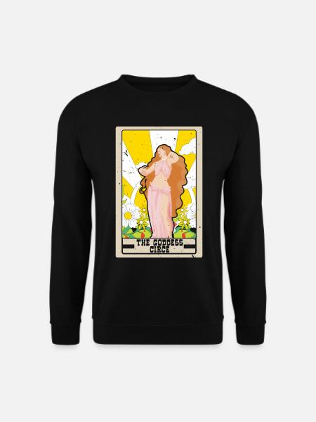 Die Göttin Circe Tarotkarte Schamane Wahrsagerei - Unisex Pullover - Schwarz