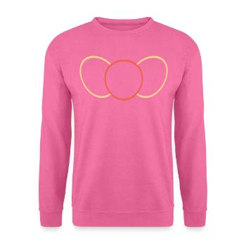 Oval Yellow -Red - Yellow - Unisex Sweatshirt - pink - Front