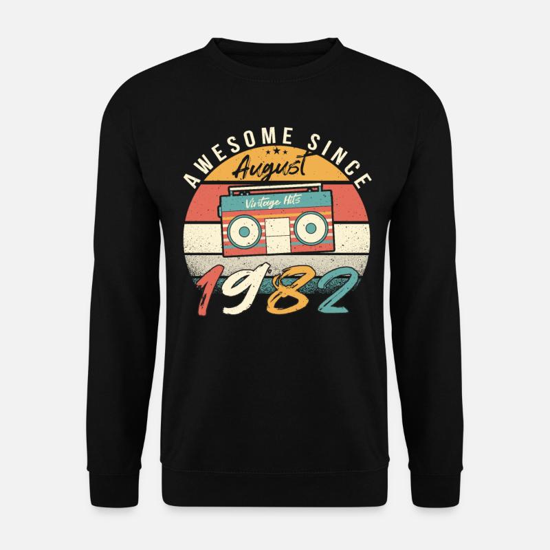 40e anniversaire août 1982 - Sweat-shirt Unisexe - noir