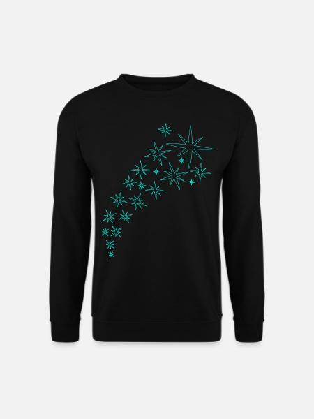 Sternenbogen Mintgrünes Design - Unisex Pullover - Schwarz