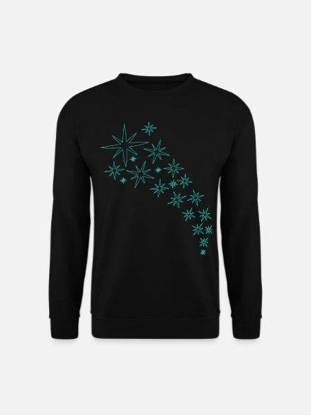 Stjerner Mint Green Design - Unisex sweater - sort