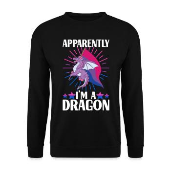 Fierté gaie LGBTQ - Sweat-shirt Unisexe - noir - Devant - Alina (178cm) & Michal (187cm)