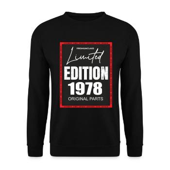 Limited Edition 1978 - Unisex Sweatshirt - black - Front - Alina (178cm) & Michal (187cm)