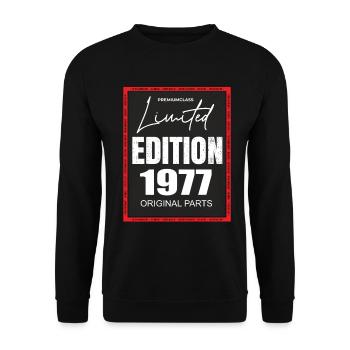 Limited Edition 1977 - Unisex Sweatshirt - black - Front - Alina (178cm) & Michal (187cm)