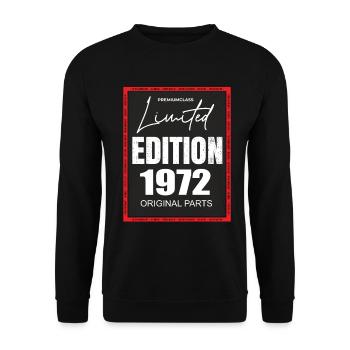 Limited Edition 1972 - Unisex Sweatshirt - black - Front - Alina (178cm) & Michal (187cm)