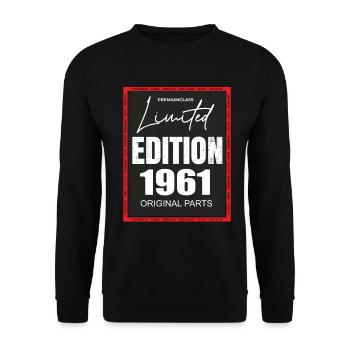 Édition limitée 1961 - Sweat-shirt Unisexe - noir - Devant - Alina (178cm) & Michal (187cm)