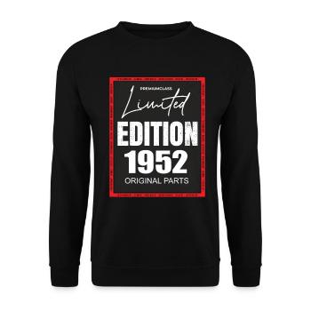 Limited Edition 1952 - Unisex Pullover - Schwarz - Vorne - Alina (178cm) & Michal (187cm)