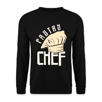 Pastry Chef Skull Baking Pastry Baked Goods - Unisex Sweatshirt - black - Front - Alina (178cm) & Michal (187cm)