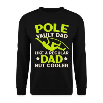 Saut à la perche Papa Saut à la perche Athlétisme - Sweat-shirt Unisexe - noir - Devant - Alina (178cm) & Michal (187cm)