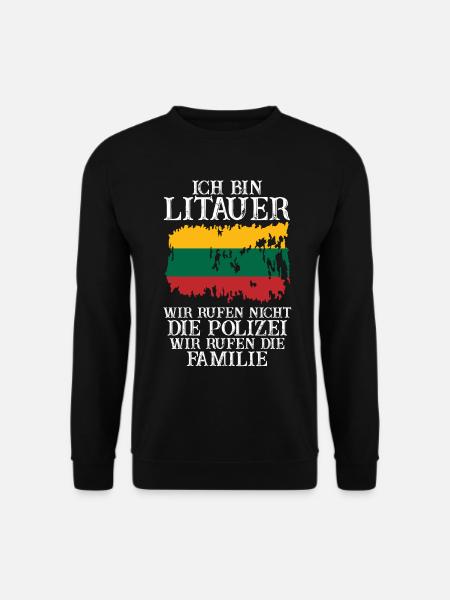 Litauen Litauer Litauisches - Unisex Pullover - Schwarz
