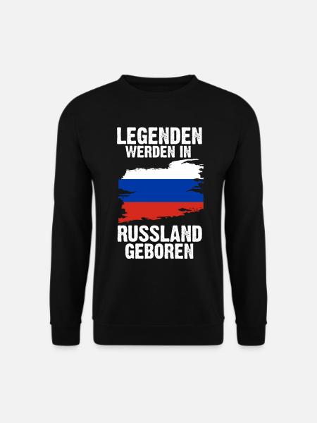 Russland Russen Russisches - Unisex Pullover - Schwarz