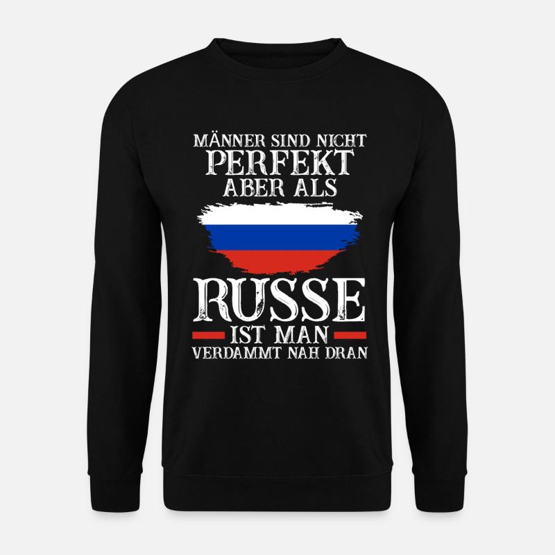 Russland Russen Russisches - Unisex Pullover - Schwarz