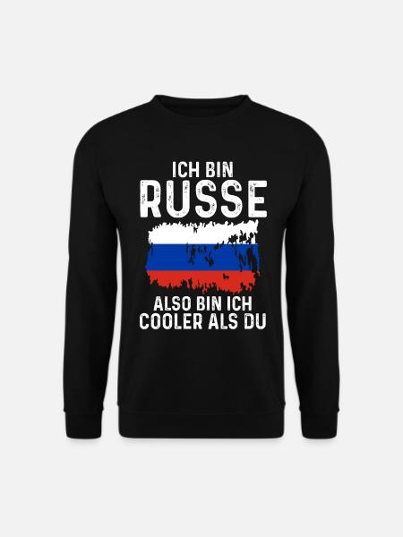 Russland Russen Russisches - Unisex Pullover - Schwarz