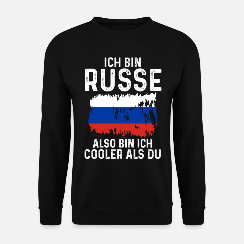 Russland Russen Russisches - Unisex Pullover - Schwarz