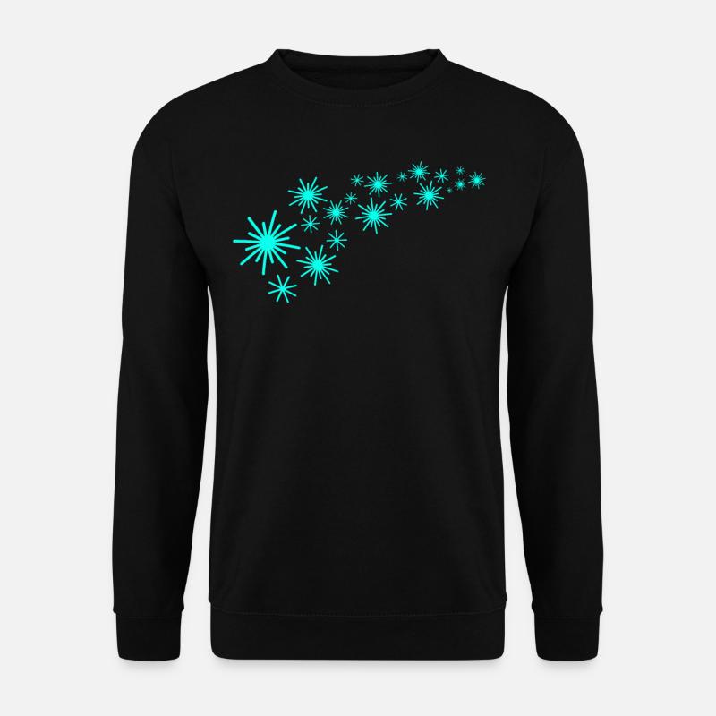 Sternenstaub Mintgrünes Design - Unisex Pullover - Schwarz