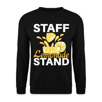 Staff Lemonade Stand Lemon Lover FruitGeträ - Unisex Sweatshirt - black - Front - Alina (178cm) & Michal (187cm)