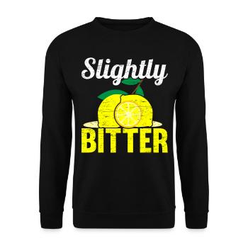 Slightly bitter Lemonade Stand Lemon Lover Fruit - Unisex Sweatshirt - black - Front - Alina (178cm) & Michal (187cm)