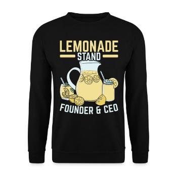 Lemonade Stand Founder & CEO Lemon Fruit Beverage - Unisex Sweatshirt - black - Front - Alina (178cm) & Michal (187cm)