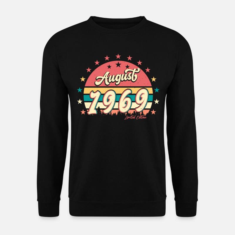 1969 Août Rétro - Sweat-shirt Unisexe - noir