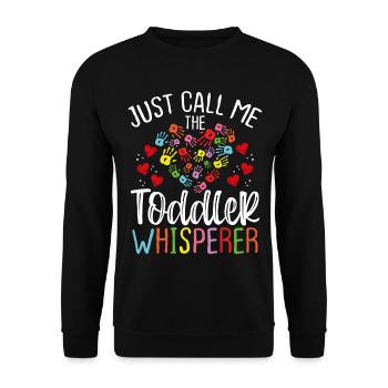 Daycare Provider Toddler Childcare Teacher - Unisex Pullover - Schwarz - Vorne - Alina (178cm) & Michal (187cm)