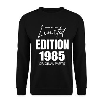 Édition limitée 1985 - Sweat-shirt Unisexe - noir - Devant - Alina (178cm) & Michal (187cm)