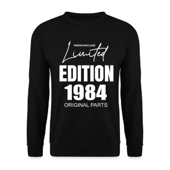 Limited Edition 1984 - Unisex Sweatshirt - black - Front - Alina (178cm) & Michal (187cm)