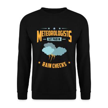 Storm Hunter Tornados Storm Chaser Gift - Unisex Sweatshirt - black - Front - Alina (178cm) & Michal (187cm)