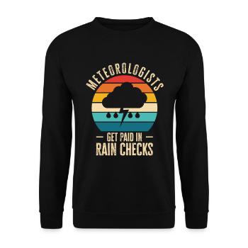 Storm Hunter Tornados Storm Chaser Gift - Unisex Sweatshirt - black - Front - Alina (178cm) & Michal (187cm)