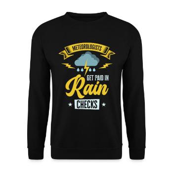 Storm Hunter Tornados Storm Chaser Gift - Unisex Sweatshirt - black - Front - Alina (178cm) & Michal (187cm)