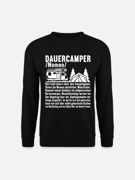 Camping Wohnmobil - Unisex Pullover - Schwarz
