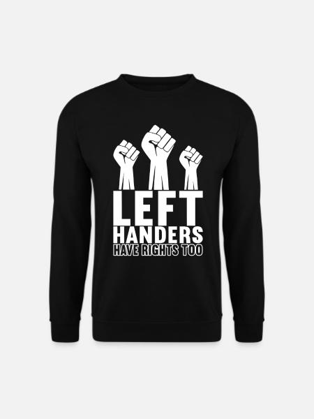 Linkshänder - Unisex Pullover - Schwarz