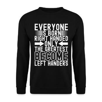 Gaucher - Sweat-shirt Unisexe - noir - Devant - Alina (178cm) & Michal (187cm)