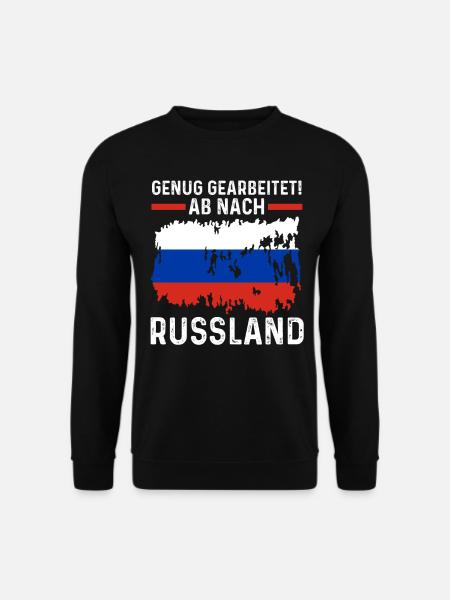 Urlaub Russen Russland - Unisex Pullover - Schwarz