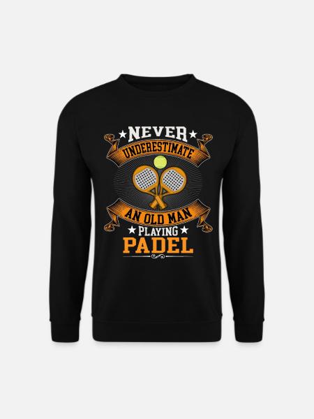 Cool Padel Dad Padel Spieler Vater - Unisex Pullover - Schwarz