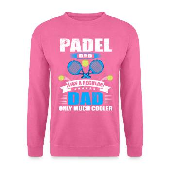 Cool Padel Papa Joueur de Padel Père - Sweat-shirt Unisexe - rose - Devant