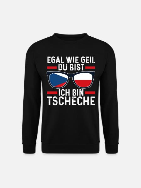 Tscheche Tschechisches Tschechien - Unisex Pullover - Schwarz
