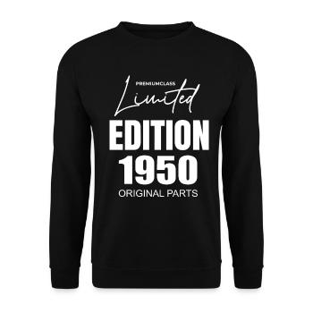Édition limitée 1950 - Sweat-shirt Unisexe - noir - Devant - Alina (178cm) & Michal (187cm)