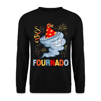 Météorologie des ouragans Storm Chaser - Sweat-shirt Unisexe - noir - Devant - Alina (178cm) & Michal (187cm)