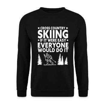 Skieurs de fond biathlon de fond - Sweat-shirt Unisexe - noir - Devant - Alina (178cm) & Michal (187cm)