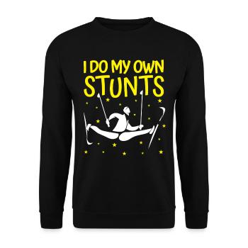Cross-country biathlon cross-country skiers - Unisex Sweatshirt - black - Front - Alina (178cm) & Michal (187cm)
