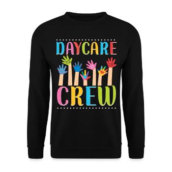 Childcare Daycare Provider Teacher - Unisex Sweatshirt - black - Front - Alina (178cm) & Michal (187cm)