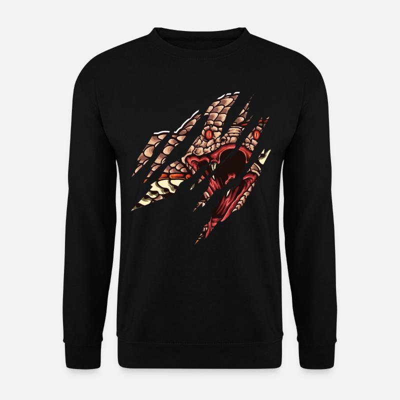 Snake Serpent Face - Unisex Sweatshirt - black