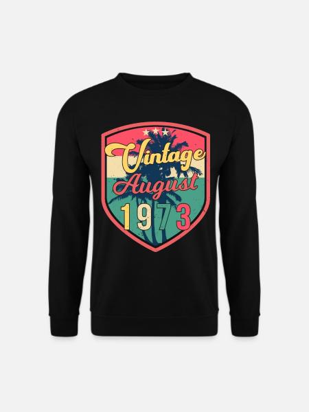 1973 August Retro - Unisex Pullover - Schwarz