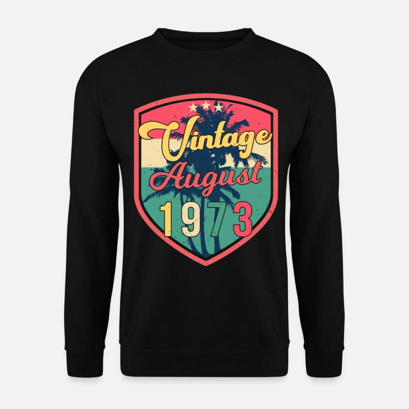 1973 August Retro - Unisex Sweatshirt - black