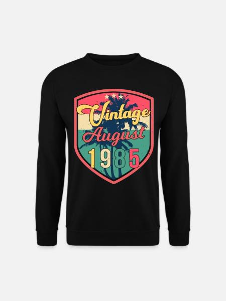 August 1985 Geschenkidee - Unisex Pullover - Schwarz