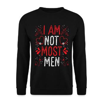 Infirmière aux urgences Je ne suis pas la plupart des hommes Infirmière de salle d’urgence - Sweat-shirt Unisexe - noir - Devant - Alina (178cm) & Michal (187cm)
