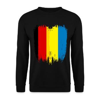 Allemagne Drapeau Ukraine - Sweat-shirt Unisexe - noir - Devant - Alina (178cm) & Michal (187cm)