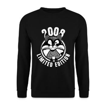 Édition limitée 2008 Crazy Raccoon Raccoon - Sweat-shirt Unisexe - noir - Devant - Alina (178cm) & Michal (187cm)