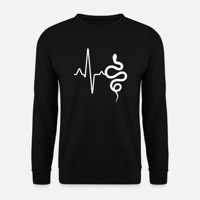 Snake Heartbeat - Unisex Sweatshirt - black