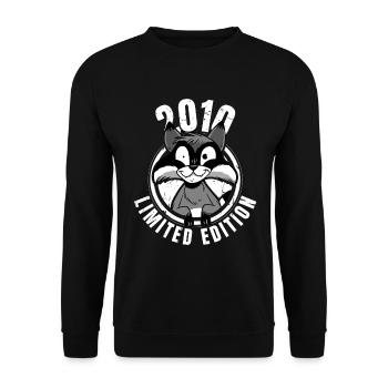 Édition limitée 2010 Crazy Raccoon Raccoon - Sweat-shirt Unisexe - noir - Devant - Alina (178cm) & Michal (187cm)